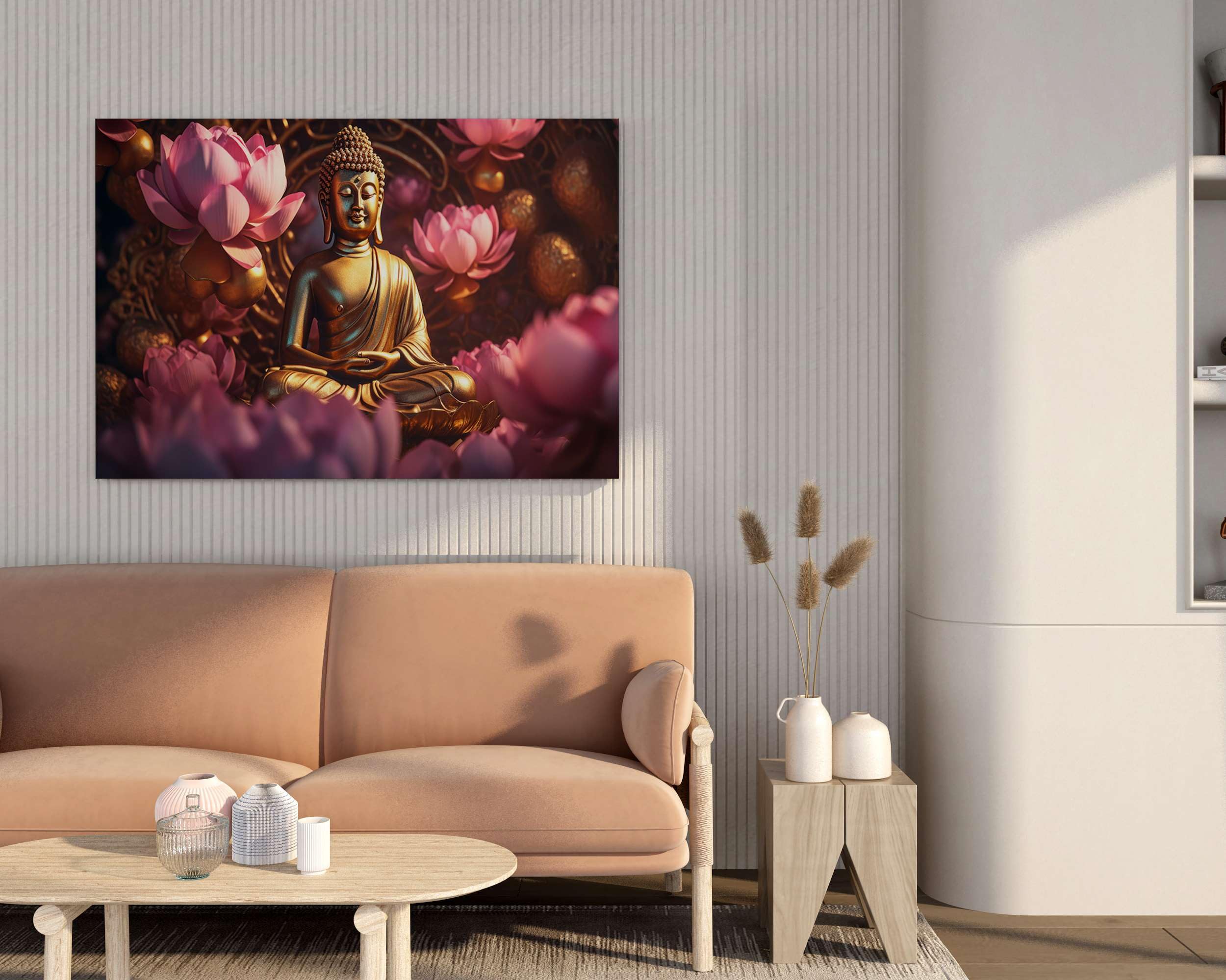 BLACKLUXE LIFESTYLE LTD Buddha Paintings For Wall Decoration With Frame Canvas Painting For Living Room Bedroom Home Office & Hotels - BLACKLUXECRAFTS
