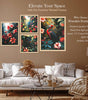 Tropical Jungle Wall Art Set of 4 | Exotic Bird, Panther & Floral Canvas Prints | Vibrant Rainforest Theme Home Decor for Living Room, Bedroom & Office ( 36X24 Inches ) (BLACKLUXE CRAFTS) - BLACKLUXECRAFTS