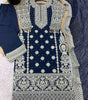 Black Embroidered Pakistani Suit with Heavy Silver Zari & Sequin Work | Designer Salwar Kameez with Dupatta for Women (BLACKLUXE CRAFTS) - BLACKLUXECRAFTS