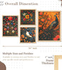 Peacock & Floral Wall Art Set of 4 | Elegant Bird and Flower Canvas Prints | Luxury Nature Wall Decor for Living Room, Bedroom & Office
( 36X24 Inches ) (BLACKLUXE CRAFTS) - BLACKLUXECRAFTS