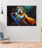 BLACKLUXE LIFESTYLE LTD Radha Krishna Paintings For Wall Decoration With Frame Canvas Painting For Living Room Bedroom Home Office & Hotels - BLACKLUXECRAFTS