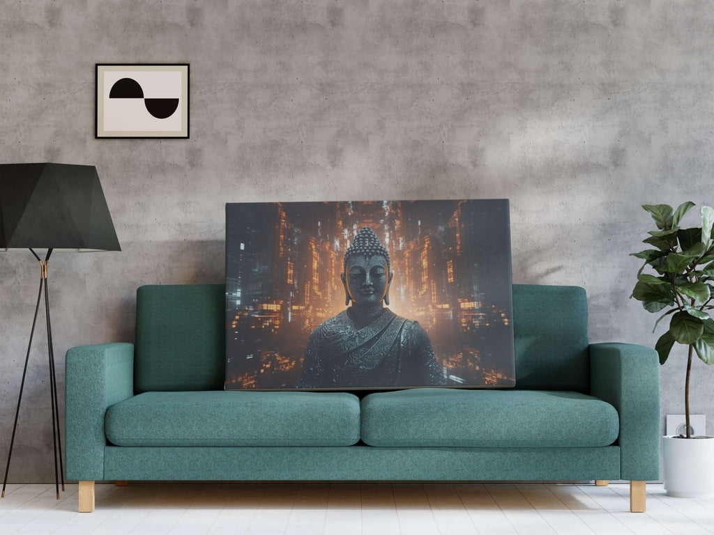 BLACKLUXE LIFESTYLE LTD Buddha Paintings For Wall Decoration With Frame Canvas Painting For Living Room Bedroom Home Office & Hotels - BLACKLUXECRAFTS