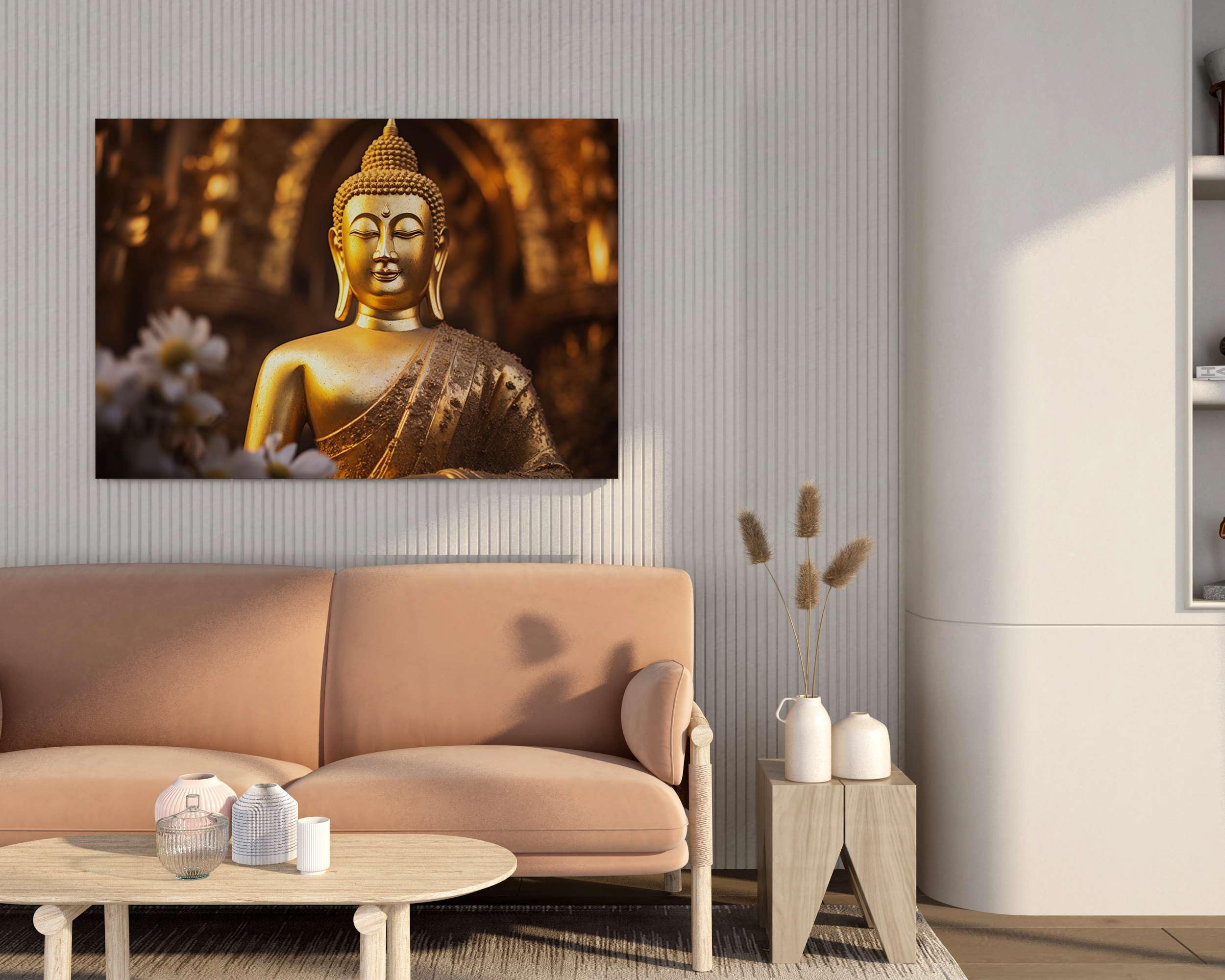 BLACKLUXE LIFESTYLE LTD Buddha Paintings For Wall Decoration With Frame Canvas Painting For Living Room Bedroom Home Office & Hotels - BLACKLUXECRAFTS