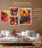 Tropical Parrot Wall Art Set of 4 | Colorful Bird & Floral Canvas Prints | Exotic Jungle Theme Home Decor for Living Room, Bedroom & Office
( 36X24 Inches ) (BLACKLUXE CRAFTS) - BLACKLUXECRAFTS