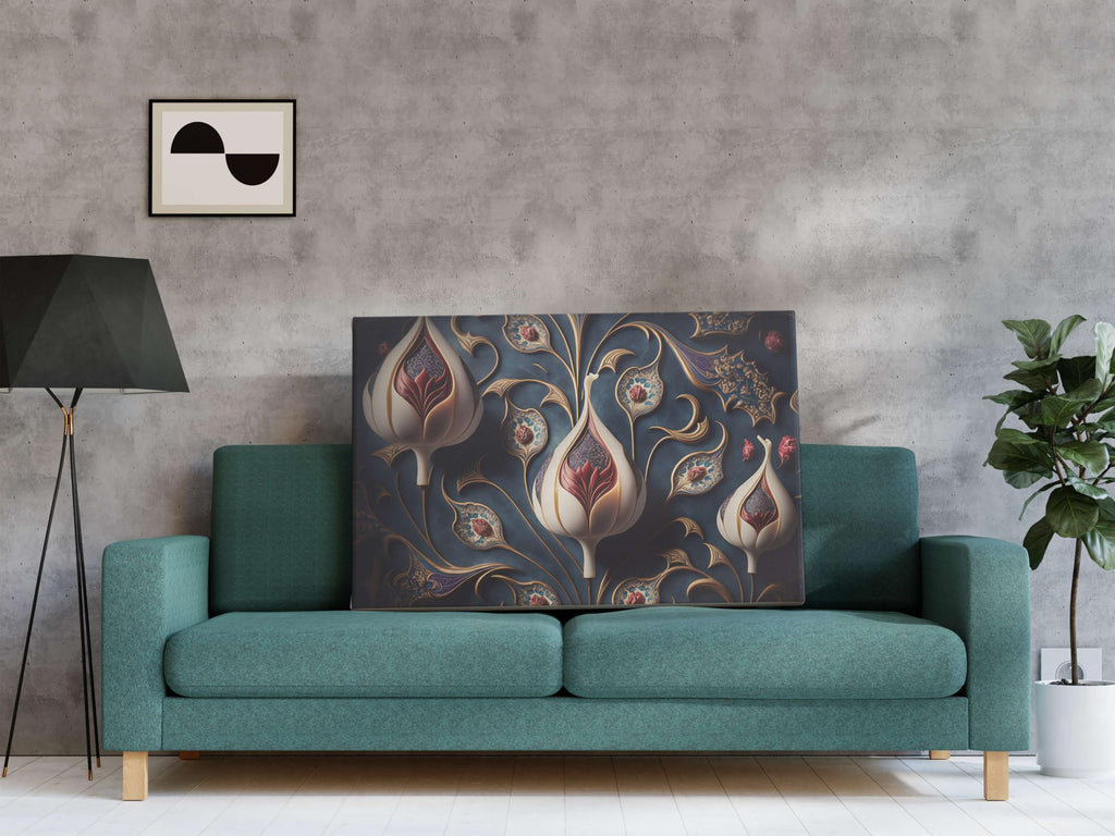 BLACKLUXE LIFESTYLE LTD Flower Paintings For Wall Decoration With Frame Canvas Painting For Living Room Bedroom Home Office & Hotels - BLACKLUXECRAFTS