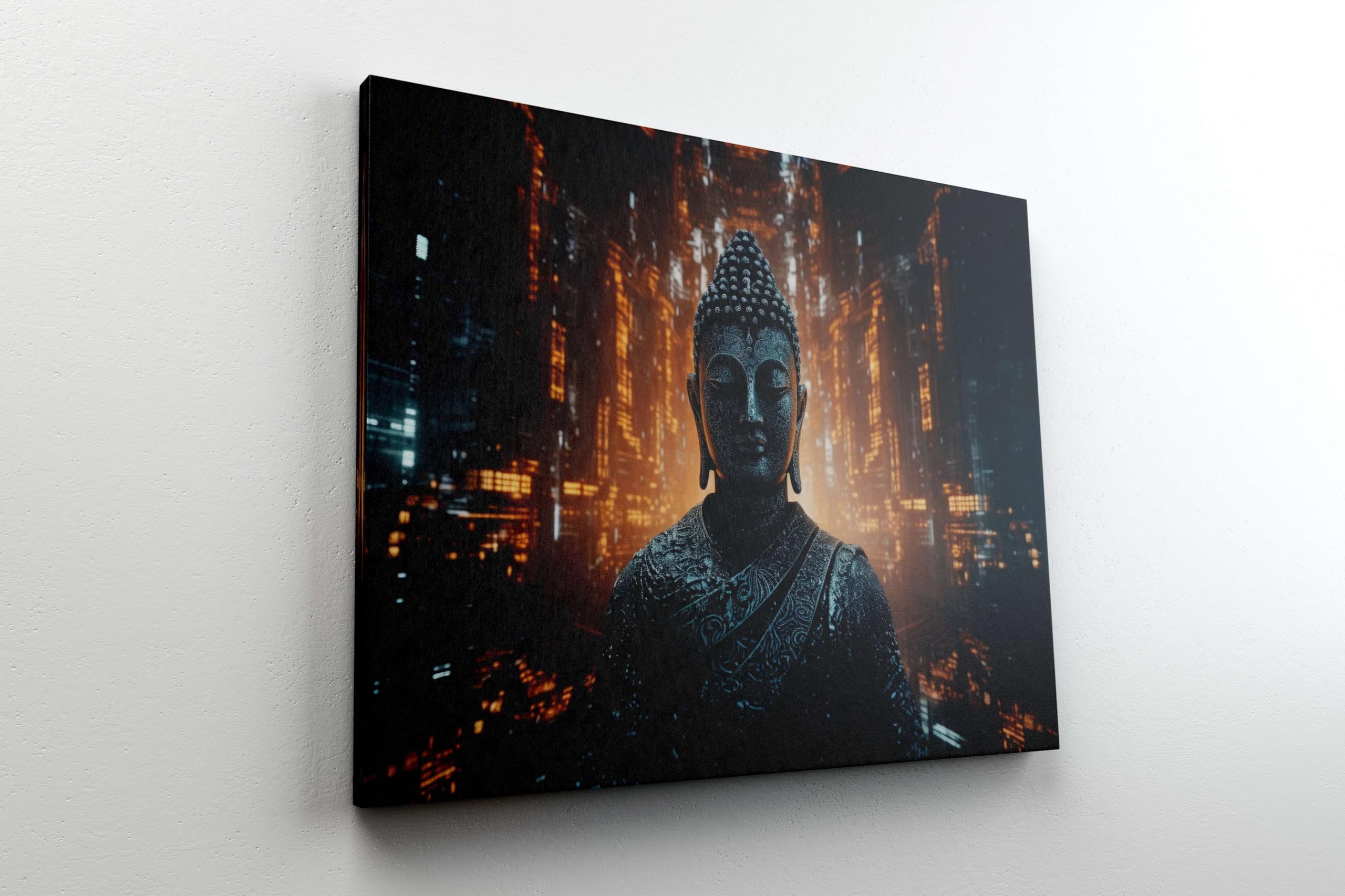 BLACKLUXE LIFESTYLE LTD Buddha Paintings For Wall Decoration With Frame Canvas Painting For Living Room Bedroom Home Office & Hotels - BLACKLUXECRAFTS