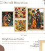 Radha Krishna Wall Art Set – Traditional Indian Spiritual Canvas Paintings | Hindu God Home Decor for Living Room, Bedroom & Office – Handmade in India
( 36X24 Inches ) (BLACKLUXE CRAFTS) - BLACKLUXECRAFTS
