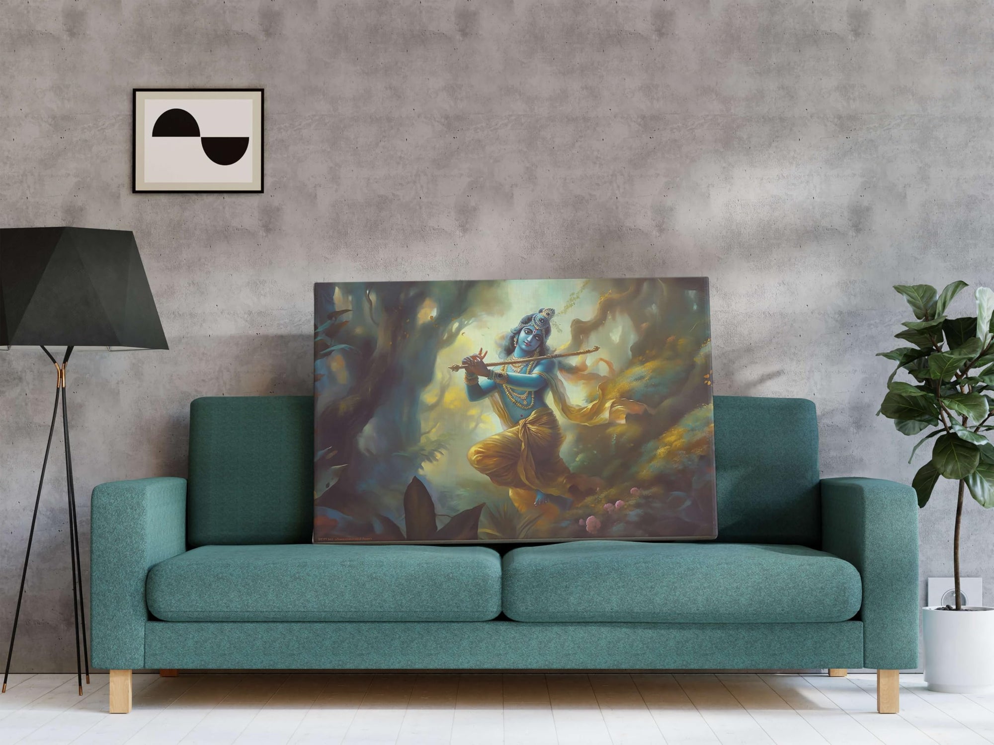 BLACKLUXE LIFESTYLE LTD Radha Krishna Paintings For Wall Decoration With Frame Canvas Painting For Living Room Bedroom Home Office & Hotels - BLACKLUXECRAFTS