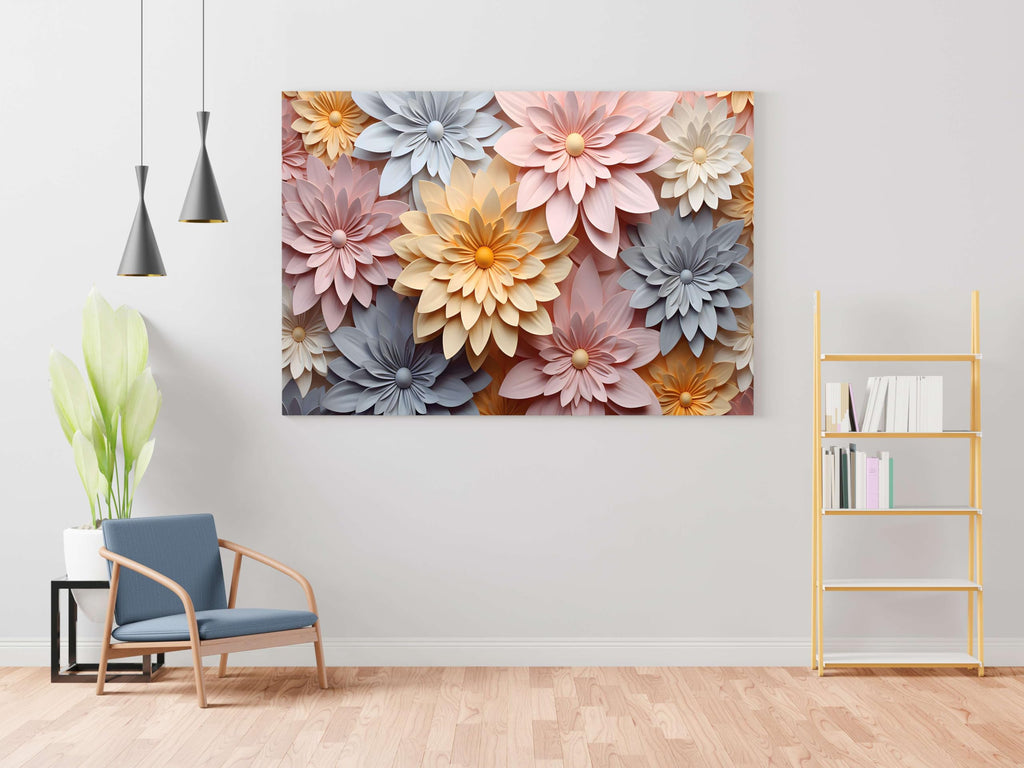 BLACKLUXE LIFESTYLE LTD Flower Paintings For Wall Decoration With Frame Canvas Painting For Living Room Bedroom Home Office & Hotels - BLACKLUXECRAFTS