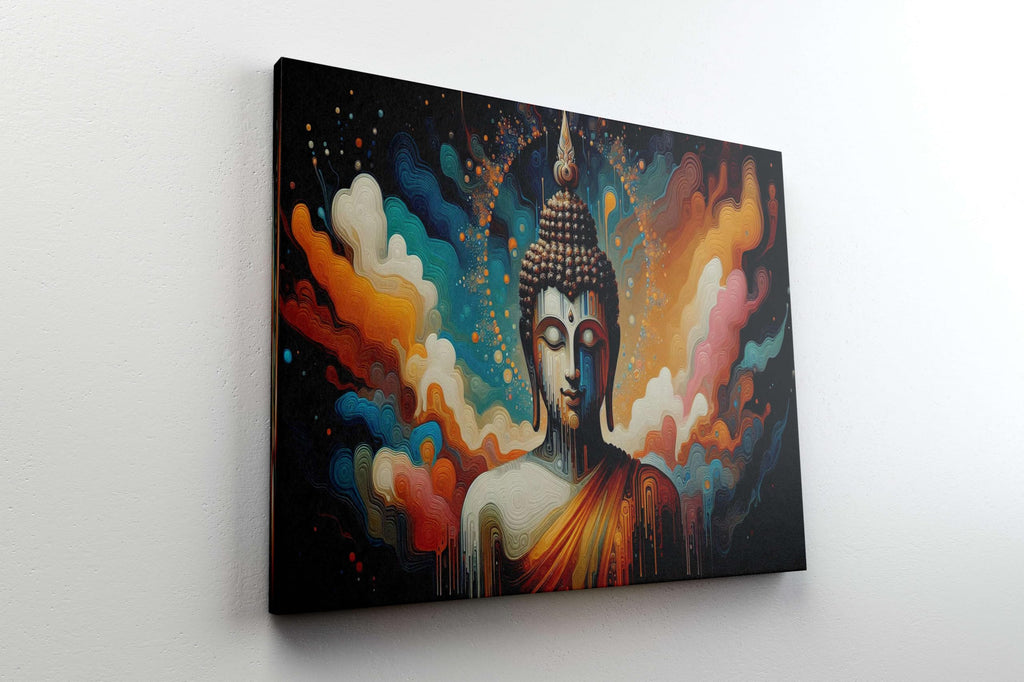 BLACKLUXE LIFESTYLE LTD Buddha Paintings For Wall Decoration With Frame Canvas Painting For Living Room Bedroom Home Office & Hotels - BLACKLUXECRAFTS