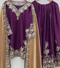 Women's Pure Chinnon Silk Embroidered Straight Kurti With Pant & Dupatta Set (BLACKLUXE CRAFTS) - BLACKLUXECRAFTS