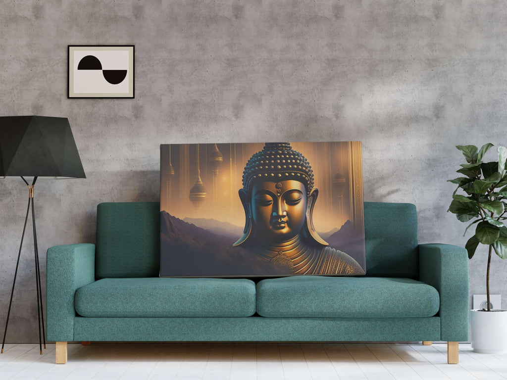 BLACKLUXE LIFESTYLE LTD Buddha Paintings For Wall Decoration With Frame Canvas Painting For Living Room Bedroom Home Office & Hotels - BLACKLUXECRAFTS