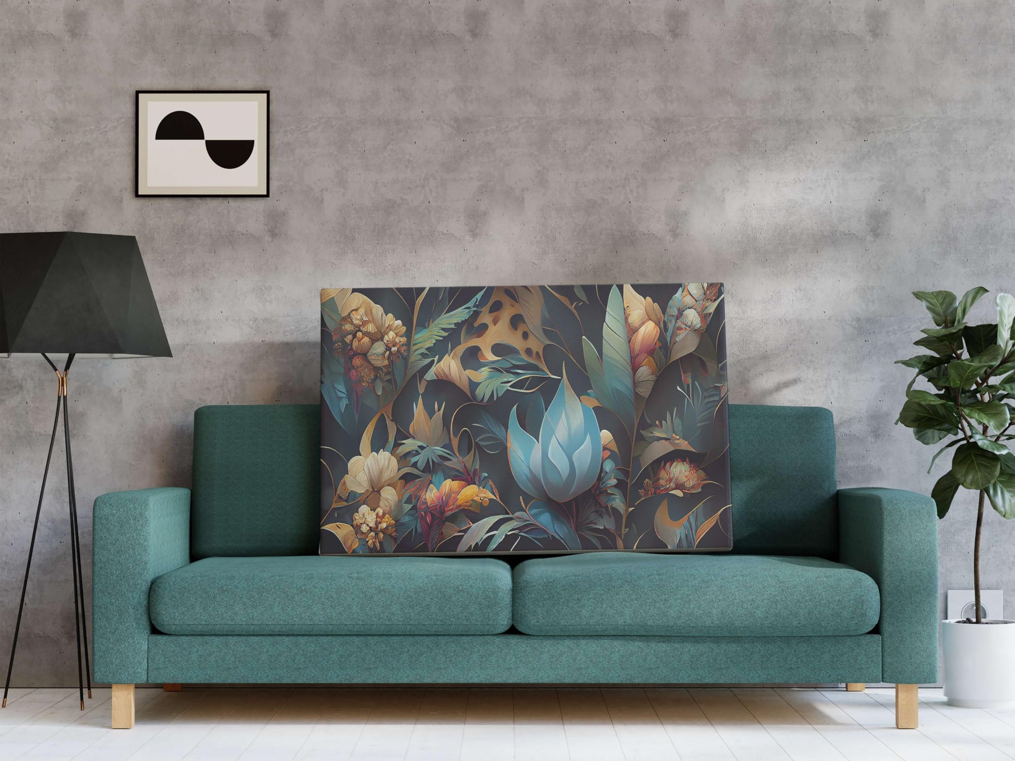 BLACKLUXE LIFESTYLE LTD Flower Paintings For Wall Decoration With Frame Canvas Painting For Living Room Bedroom Home Office & Hotels - BLACKLUXECRAFTS