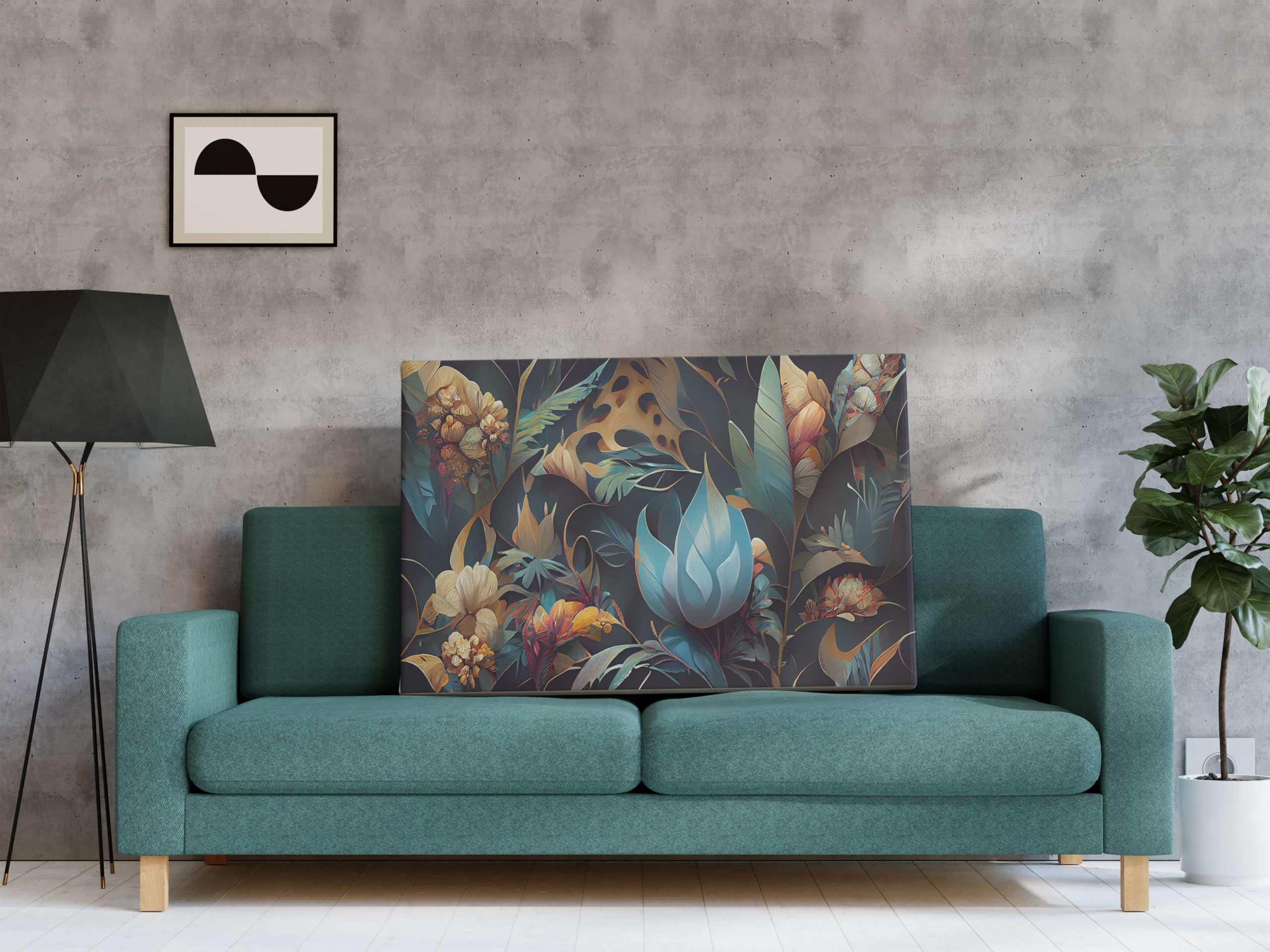 BLACKLUXE LIFESTYLE LTD Flower Paintings For Wall Decoration With Frame Canvas Painting For Living Room Bedroom Home Office & Hotels - BLACKLUXECRAFTS