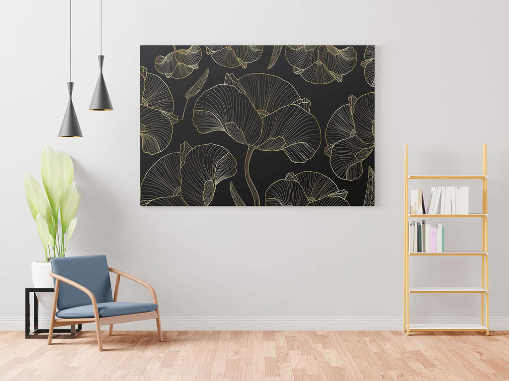 BLACKLUXE LIFESTYLE LTD Flower Paintings For Wall Decoration With Frame Canvas Painting For Living Room Bedroom Home Office & Hotels - BLACKLUXECRAFTS