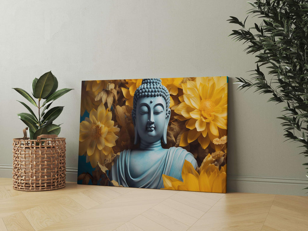 BLACKLUXE LIFESTYLE LTD Buddha Paintings For Wall Decoration With Frame Canvas Painting For Living Room Bedroom Home Office & Hotels - BLACKLUXECRAFTS