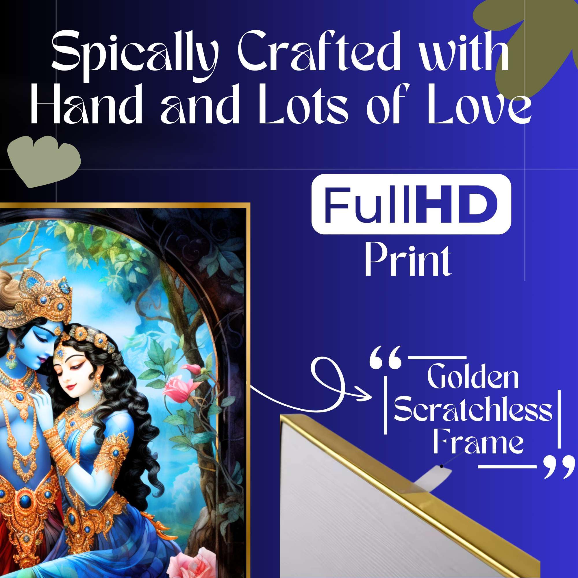 BLACKLUXE LIFESTYLE LTD Set of Three Wall Paintings for Wall Dacoration Golden Framed Wall Paintings for Living Room & Bedroom Wall Art for Home Decoration & Office Wall Décor - BLACKLUXECRAFTS