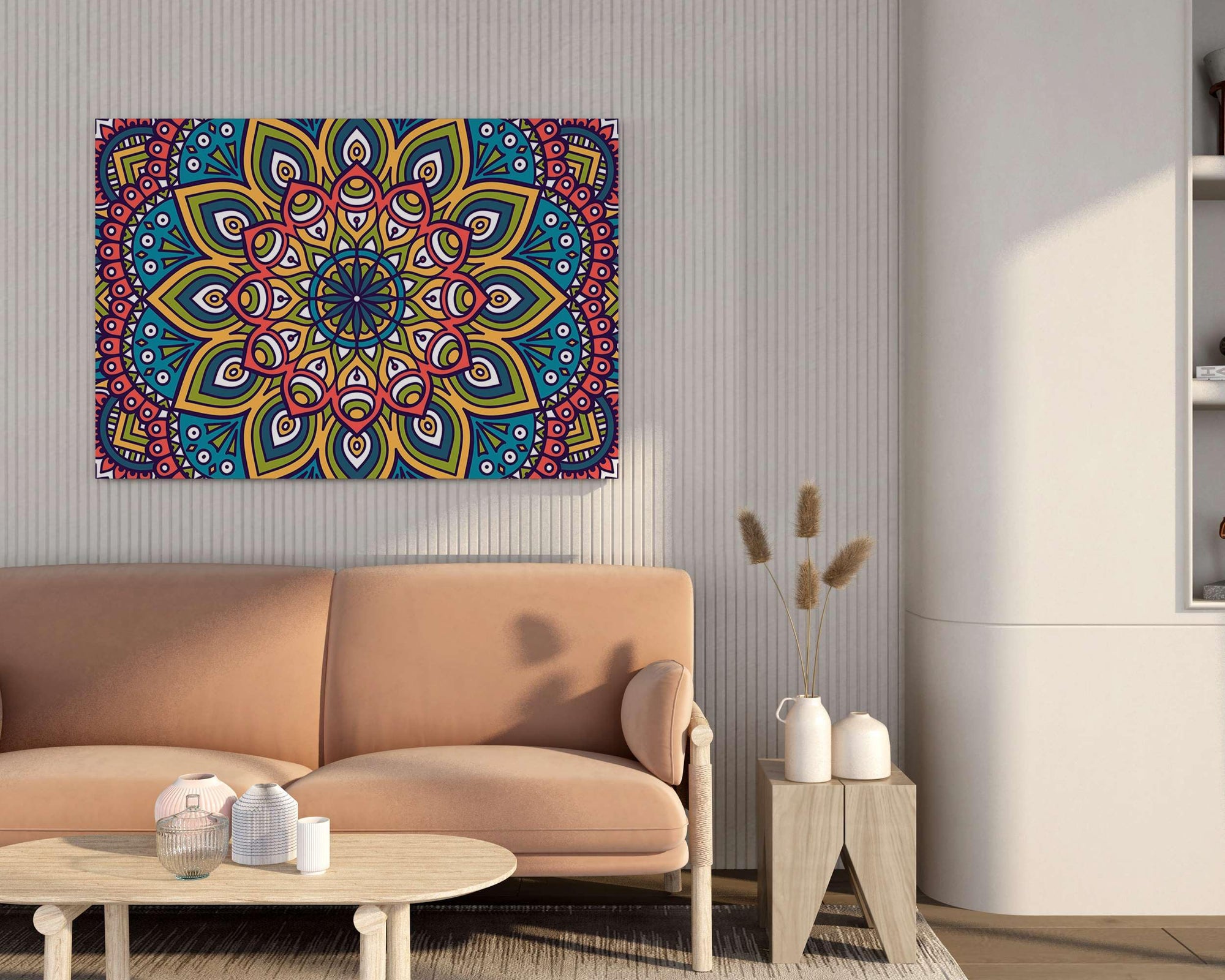 BLACKLUXE LIFESTYLE LTD Mandala Art Painting For Wall Decoration With Frame Canvas Painting For Living Room Bedroom Home Office & Hotels - BLACKLUXECRAFTS