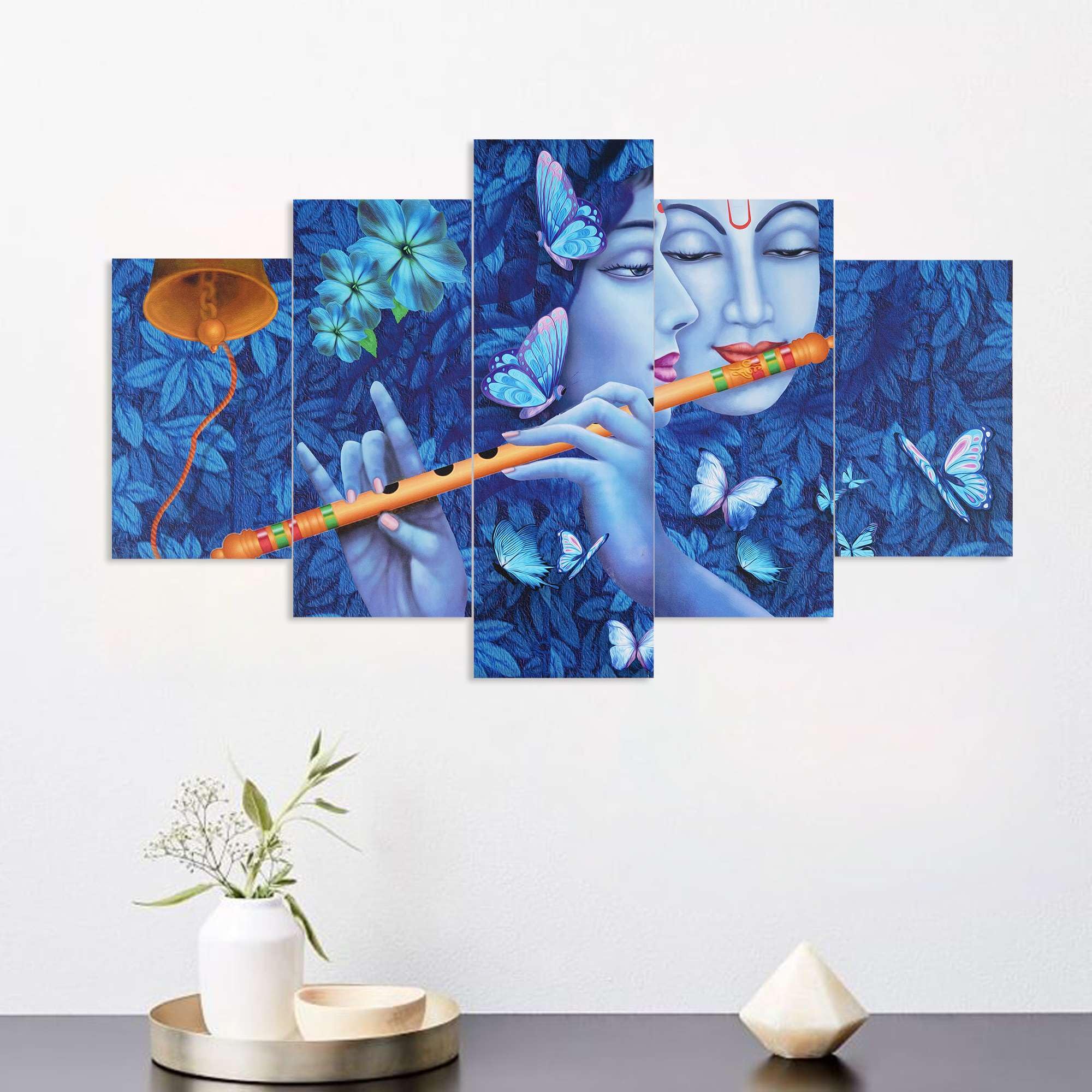 BLACKLUXE LIFESTYLE LTD Set of Five MDF Framed 3D Wall Painting for Home Decoration, Big Size Painting for Living Room, Bedroom (17x30 inches) WE 12 - BLACKLUXECRAFTS
