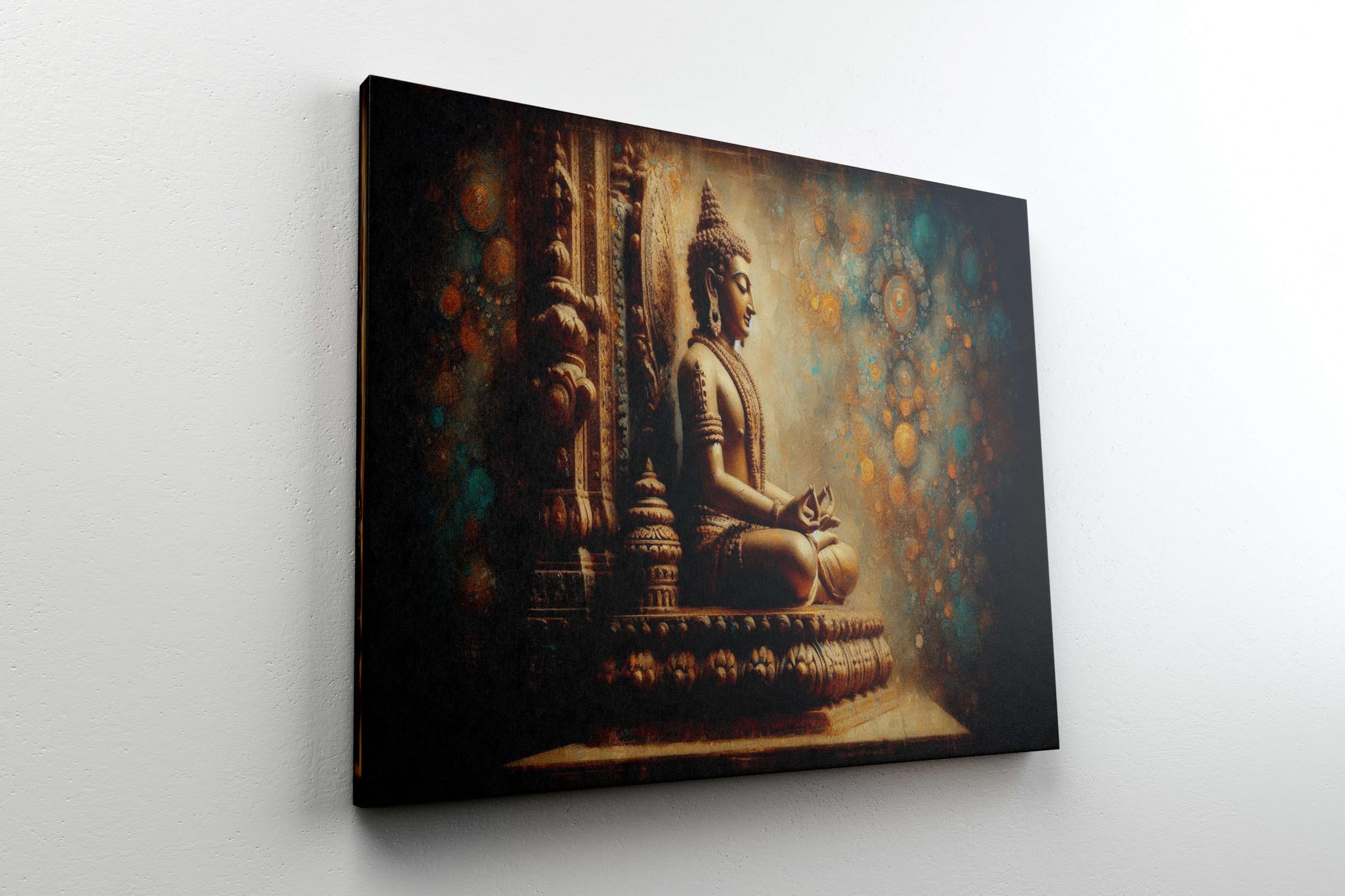 BLACKLUXE LIFESTYLE LTD Buddha Paintings For Wall Decoration With Frame Canvas Painting For Living Room Bedroom Home Office & Hotels - BLACKLUXECRAFTS