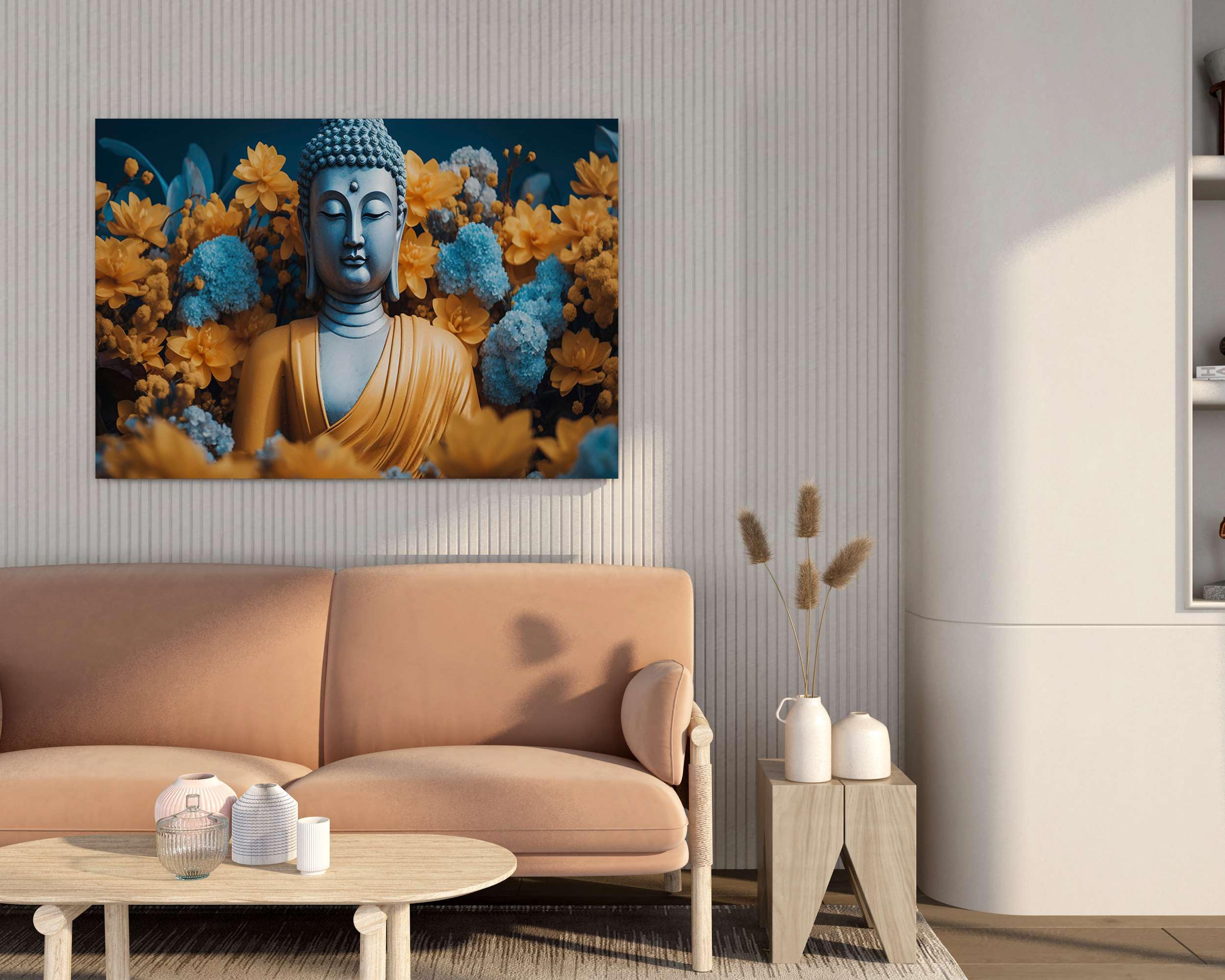 BLACKLUXE LIFESTYLE LTD Buddha Paintings For Wall Decoration With Frame Canvas Painting For Living Room Bedroom Home Office & Hotels - BLACKLUXECRAFTS