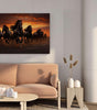 BLACKLUXE LIFESTYLE LTD Seven Horse Painting For Wall Decoration With Frame Canvas Painting For Living Room Bedroom Home Office & Hotels - BLACKLUXECRAFTS