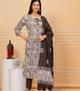 Brown & White Printed Kurta Set with Dupatta | Elegant Ethnic Suit for Women | Cotton Blend Casual & Festive Wear (BLACKLUXE CRAFTS) - BLACKLUXECRAFTS