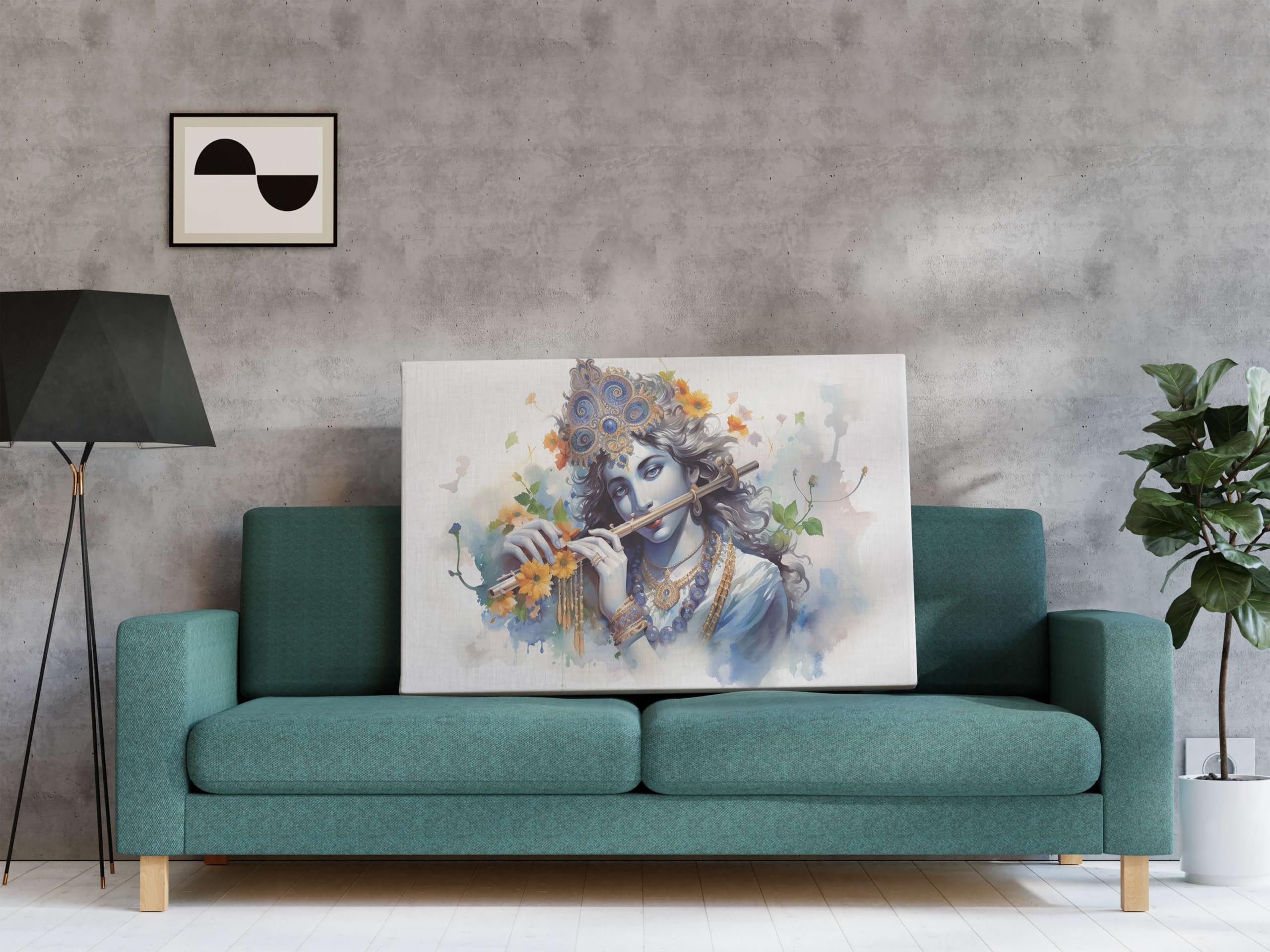 BLACKLUXE LIFESTYLE LTD Radha Krishna Paintings For Wall Decoration With Frame Canvas Painting For Living Room Bedroom Home Office & Hotels - BLACKLUXECRAFTS