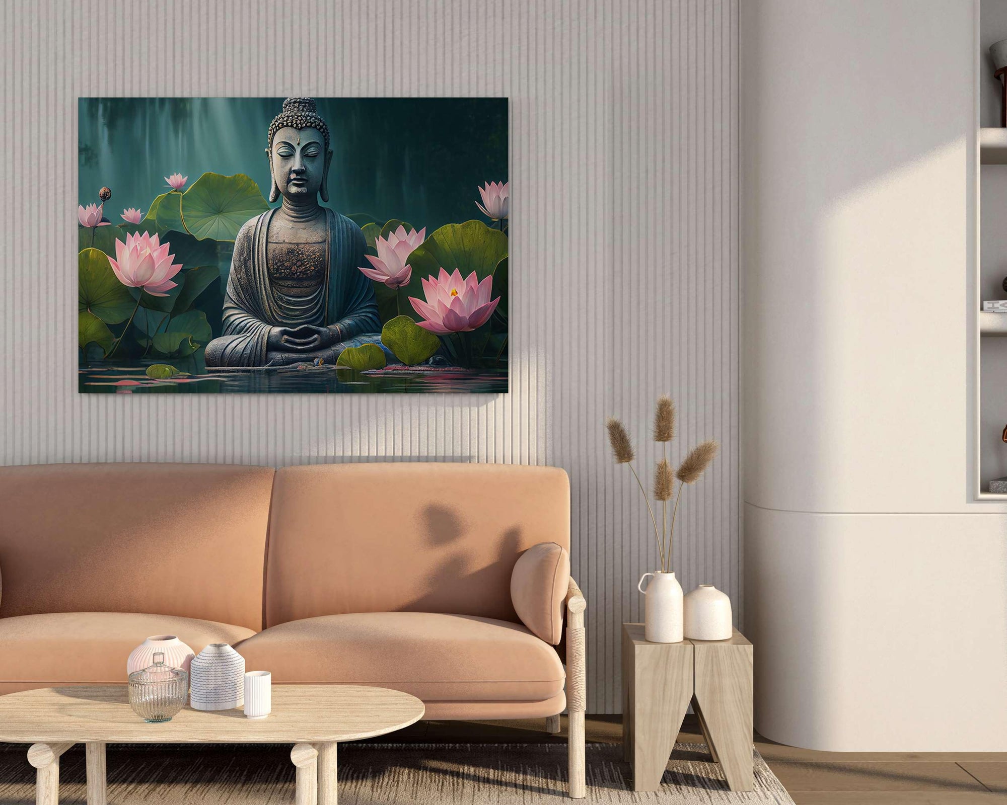 BLACKLUXE LIFESTYLE LTD Buddha Paintings For Wall Decoration With Frame Canvas Painting For Living Room Bedroom Home Office & Hotels - BLACKLUXECRAFTS
