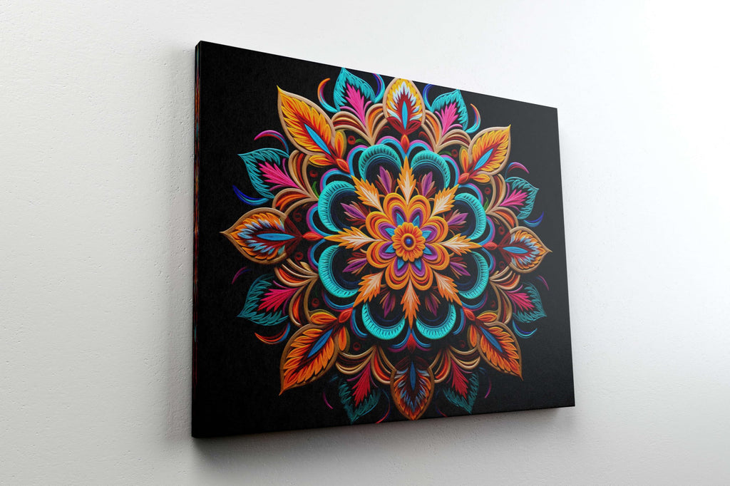 BLACKLUXE LIFESTYLE LTD Mandala Art Painting For Wall Decoration With Frame Canvas Painting For Living Room Bedroom Home Office & Hotels - BLACKLUXECRAFTS