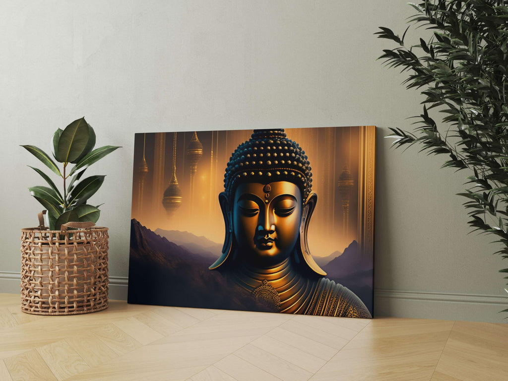 BLACKLUXE LIFESTYLE LTD Buddha Paintings For Wall Decoration With Frame Canvas Painting For Living Room Bedroom Home Office & Hotels - BLACKLUXECRAFTS