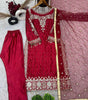 Maroon Embroidered Salwar Kameez with Dupatta | Luxury Indian Wedding & Party Wear for Women | Designer Ethnic Outfit (BLACKLUXE CRAFTS) - BLACKLUXECRAFTS