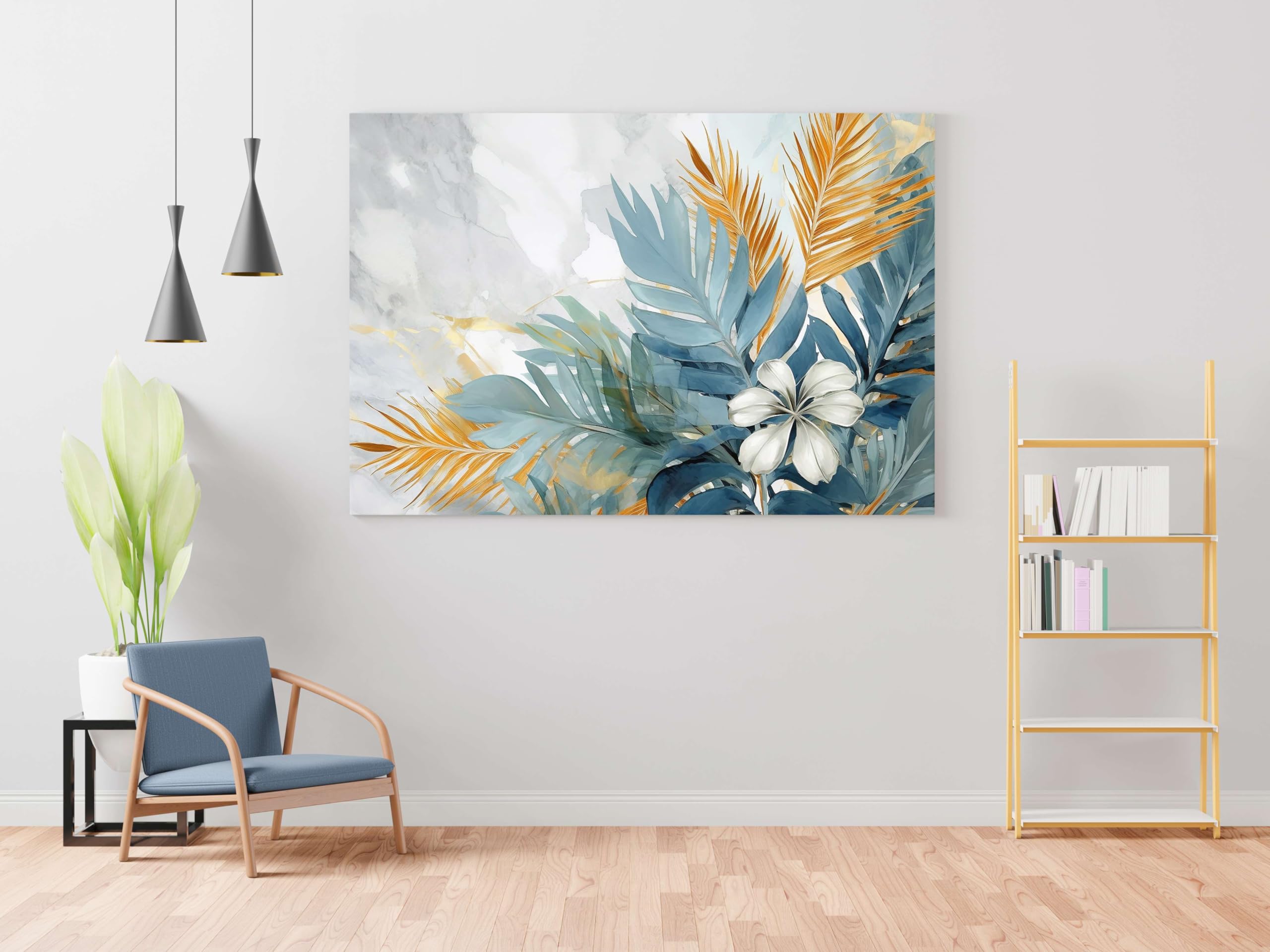 BLACKLUXE LIFESTYLE LTD Flower Paintings For Wall Decoration With Frame Canvas Painting For Living Room Bedroom Home Office & Hotels - BLACKLUXECRAFTS
