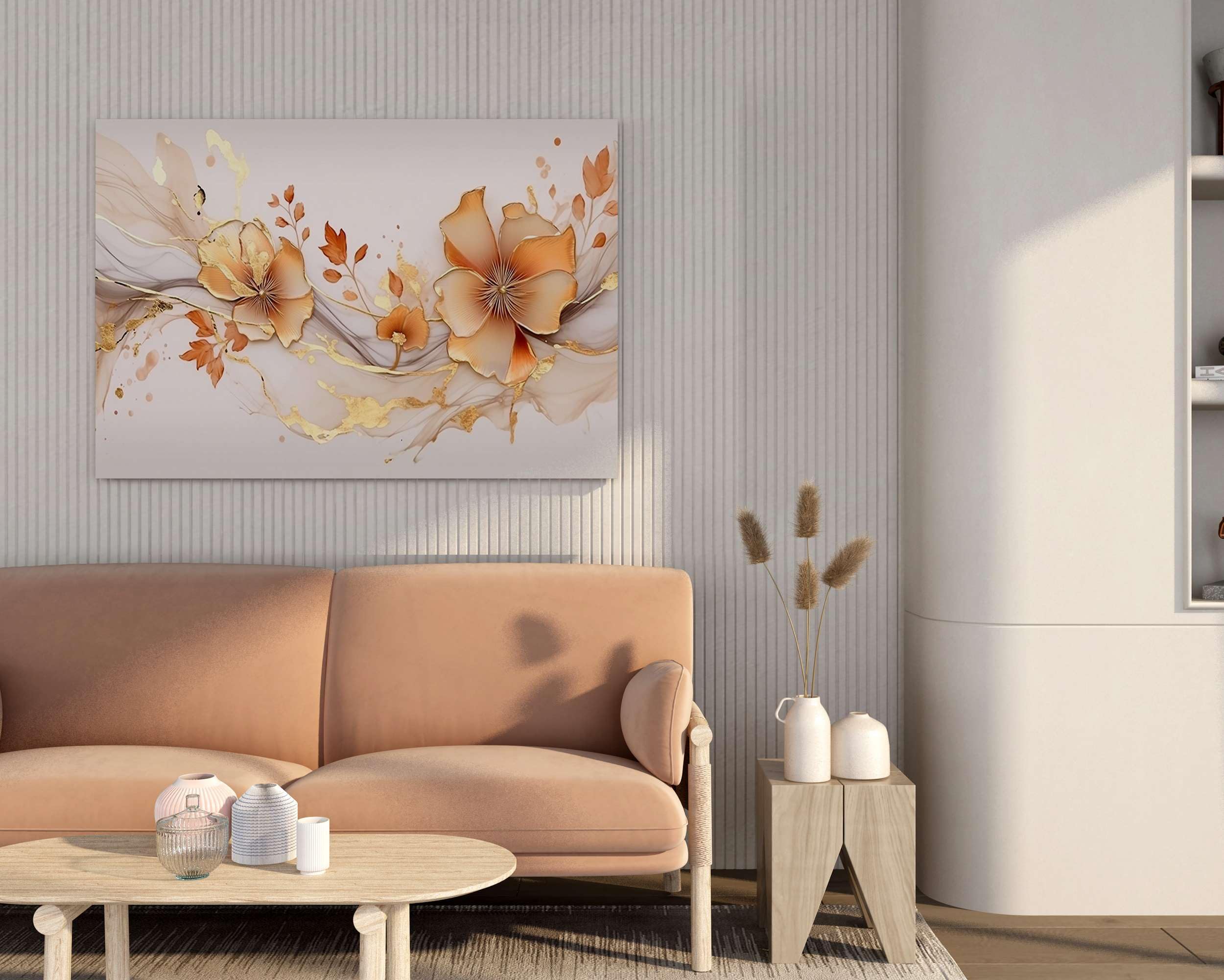 BLACKLUXE LIFESTYLE LTD Flower Paintings For Wall Decoration With Frame Canvas Painting For Living Room Bedroom Home Office & Hotels - BLACKLUXECRAFTS