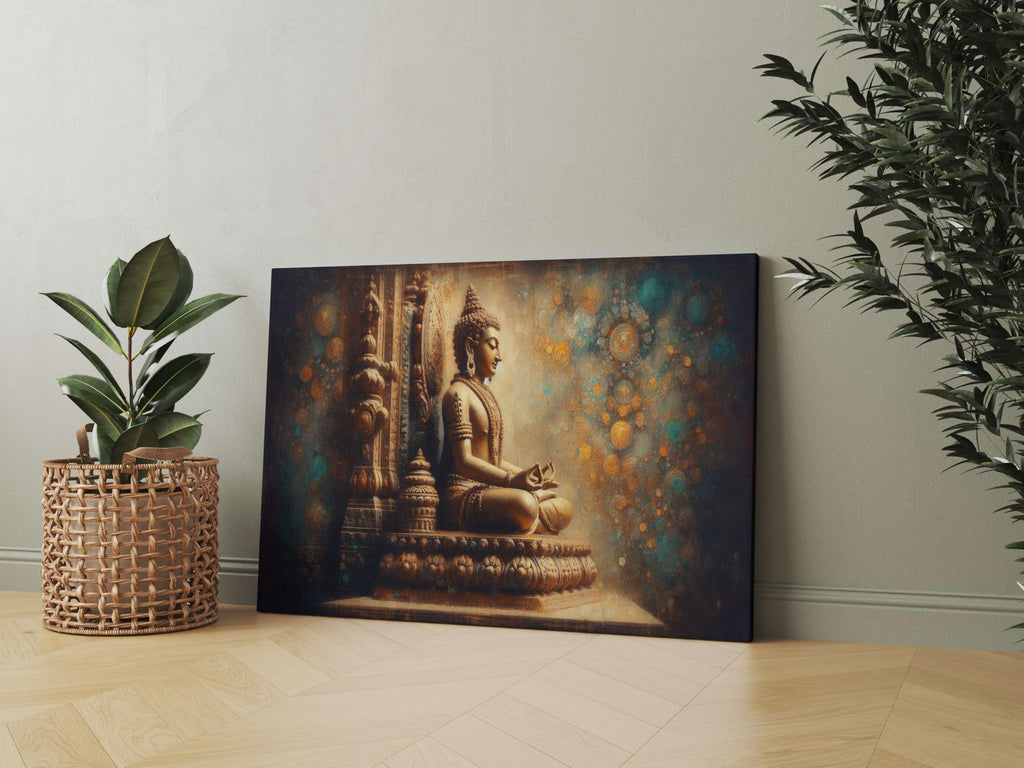 BLACKLUXE LIFESTYLE LTD Buddha Paintings For Wall Decoration With Frame Canvas Painting For Living Room Bedroom Home Office & Hotels - BLACKLUXECRAFTS