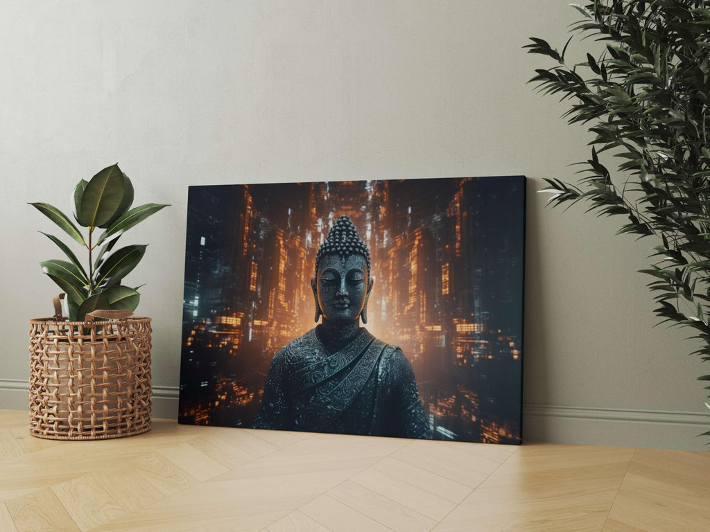BLACKLUXE LIFESTYLE LTD Buddha Paintings For Wall Decoration With Frame Canvas Painting For Living Room Bedroom Home Office & Hotels - BLACKLUXECRAFTS