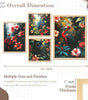 Tropical Jungle Wall Art Set of 4 | Exotic Bird, Panther & Floral Canvas Prints | Vibrant Rainforest Theme Home Decor for Living Room, Bedroom & Office ( 36X24 Inches ) (BLACKLUXE CRAFTS) - BLACKLUXECRAFTS