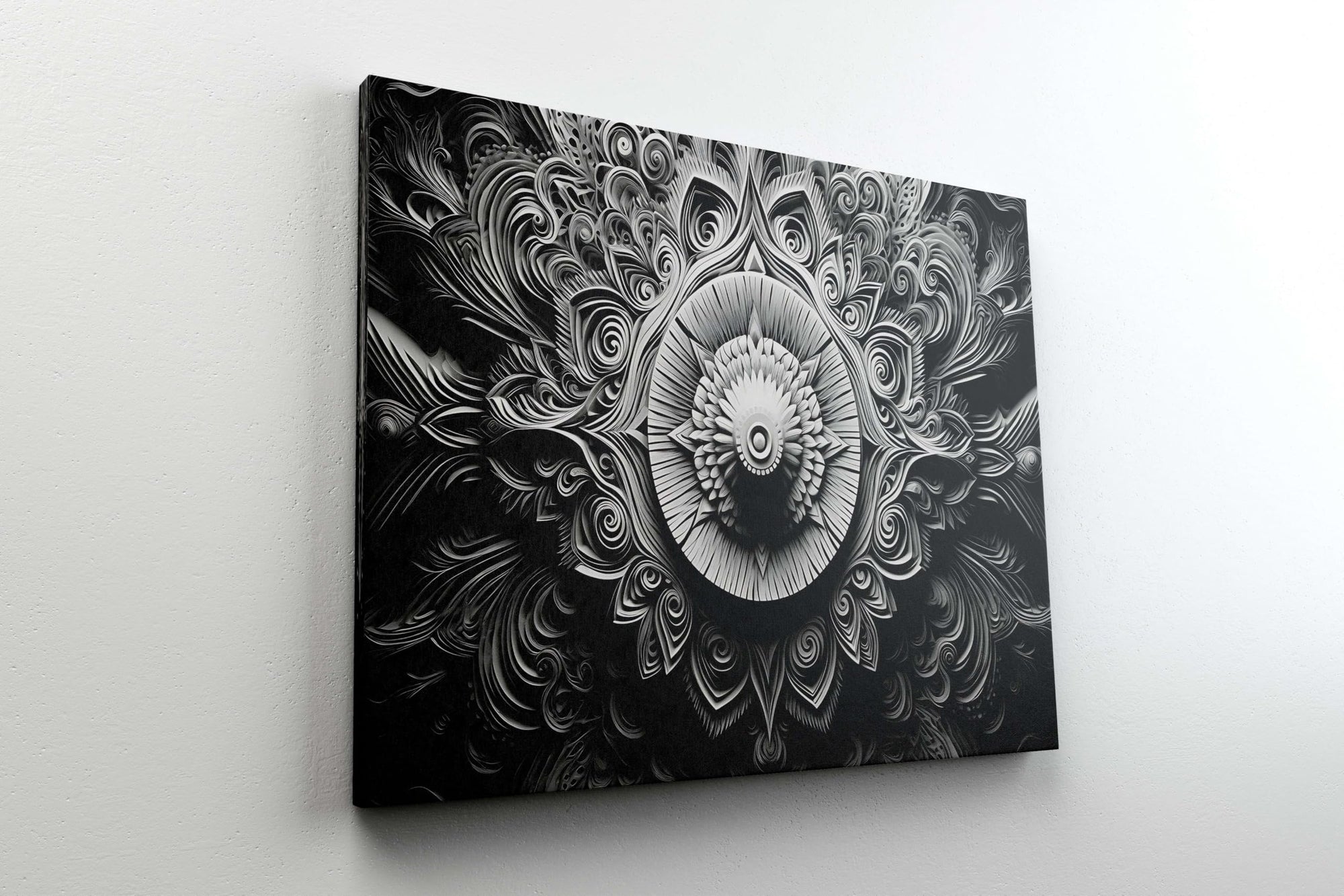 BLACKLUXE LIFESTYLE LTD Mandala Art Painting For Wall Decoration With Frame Canvas Painting For Living Room Bedroom Home Office & Hotels - BLACKLUXECRAFTS