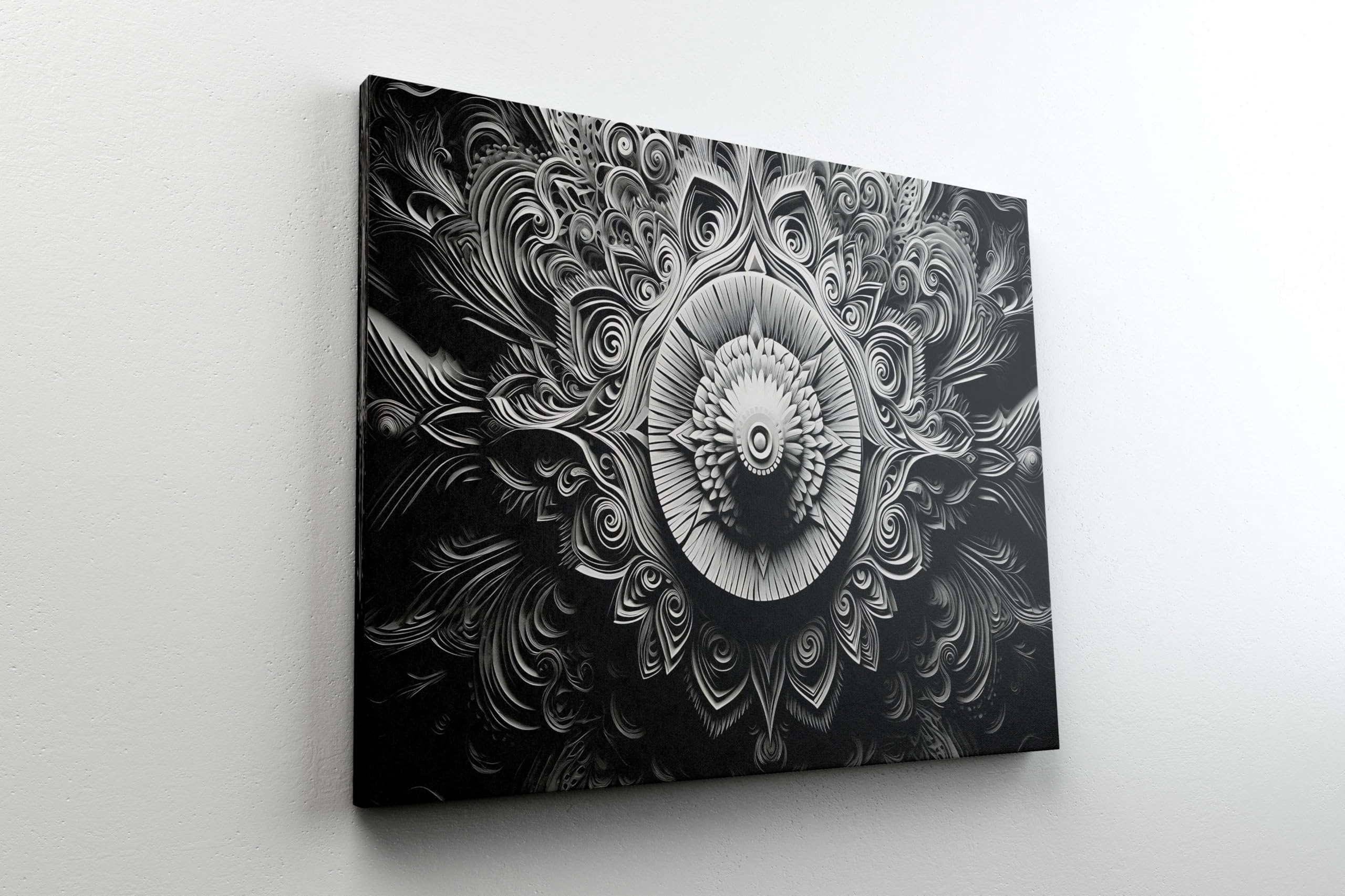 BLACKLUXE LIFESTYLE LTD Mandala Art Painting For Wall Decoration With Frame Canvas Painting For Living Room Bedroom Home Office & Hotels - BLACKLUXECRAFTS