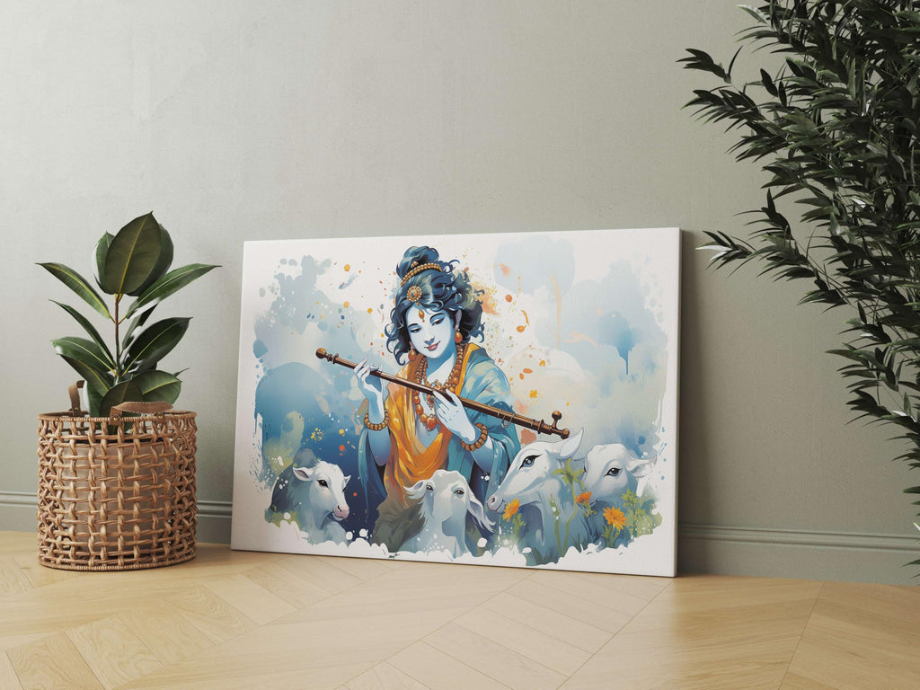 BLACKLUXE LIFESTYLE LTD Radha Krishna Paintings For Wall Decoration With Frame Canvas Painting For Living Room Bedroom Home Office & Hotels - BLACKLUXECRAFTS
