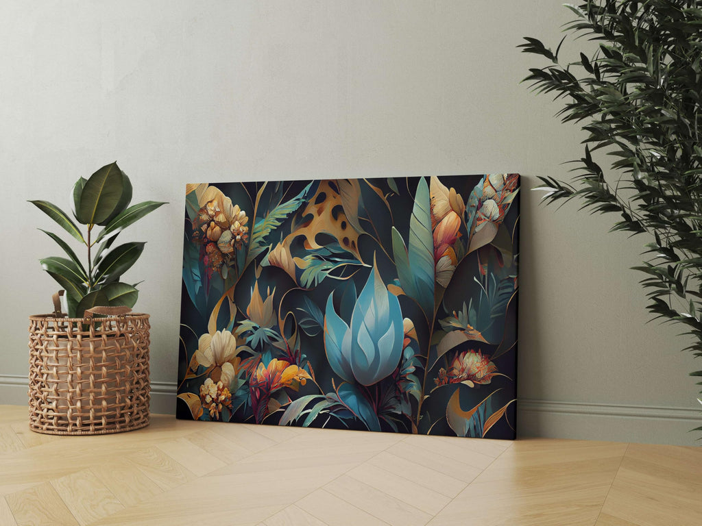 BLACKLUXE LIFESTYLE LTD Flower Paintings For Wall Decoration With Frame Canvas Painting For Living Room Bedroom Home Office & Hotels - BLACKLUXECRAFTS