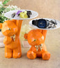 Handmade Geometric Bear Resin Tray – Modern Orange Decorative Organizer for Keys, Jewelry, Watch & Snacks | Unique Home Decor Gift. (BLACKLUXE CRAFTS) - BLACKLUXECRAFTS