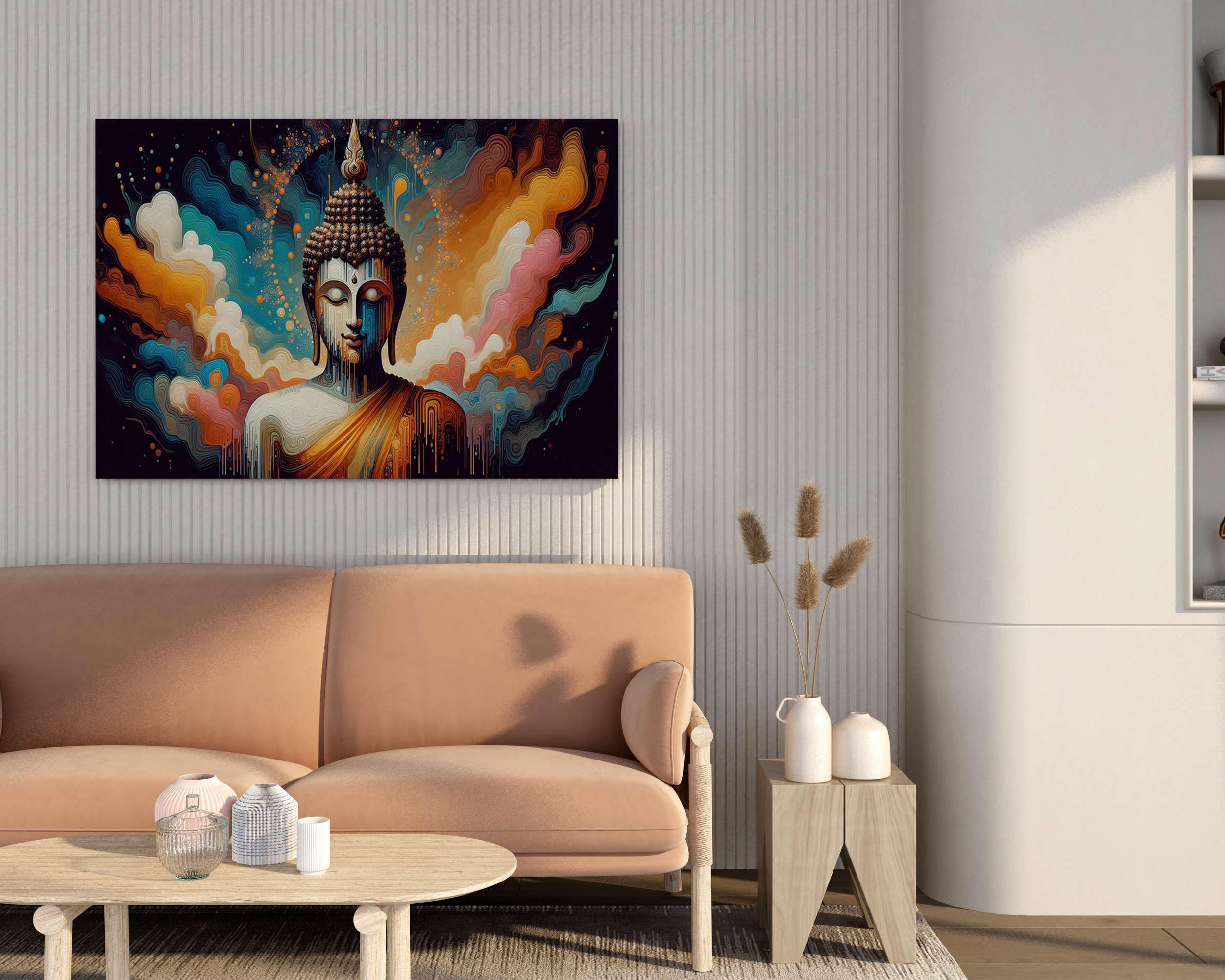 BLACKLUXE LIFESTYLE LTD Buddha Paintings For Wall Decoration With Frame Canvas Painting For Living Room Bedroom Home Office & Hotels - BLACKLUXECRAFTS