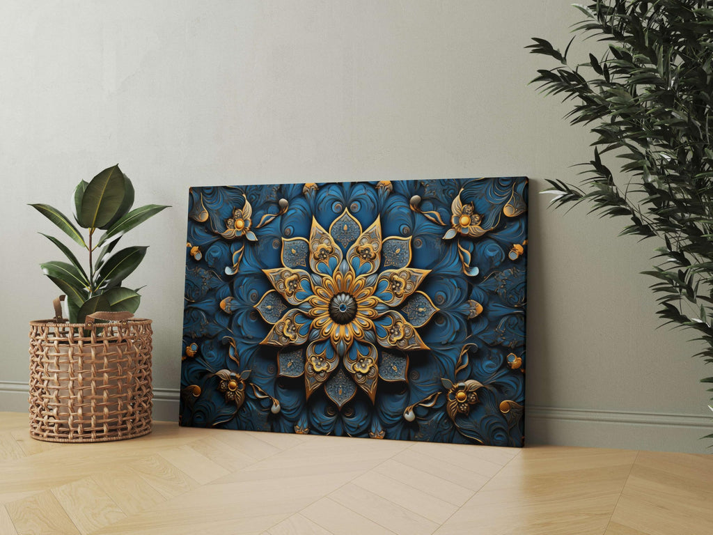 BLACKLUXE LIFESTYLE LTD Mandala Art Painting For Wall Decoration With Frame Canvas Painting For Living Room Bedroom Home Office & Hotels - BLACKLUXECRAFTS