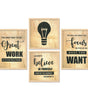 Motivational Quote Wall Art Prints – Inspirational Typography Canvas Set for Office, Living Room & Bedroom | Modern Positive Quote Décor | Handmade in India ( 36X24 Inches ) (BLACKLUXE CRAFTS) - BLACKLUXECRAFTS