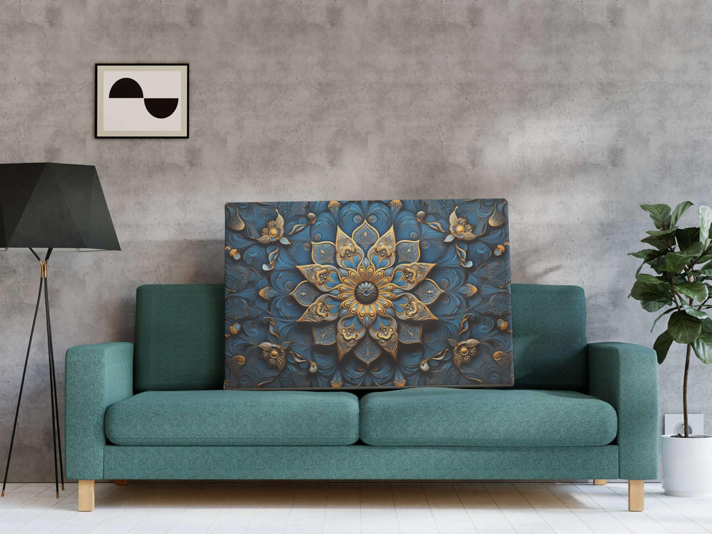 BLACKLUXE LIFESTYLE LTD Mandala Art Painting For Wall Decoration With Frame Canvas Painting For Living Room Bedroom Home Office & Hotels - BLACKLUXECRAFTS
