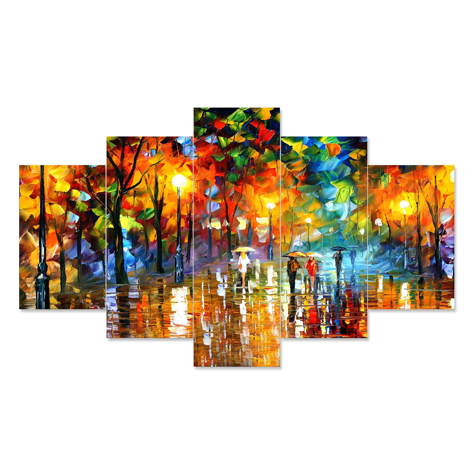 BLACKLUXE LIFESTYLE LTD Set of Five MDF Framed 3D Wall Painting for Home Decoration, Big Size Painting for Living Room, Bedroom (17x30 inches) WE 44 - BLACKLUXECRAFTS