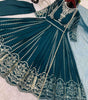 Women's Faux Georgette Embroidered Sequence Work Anarkali Kurti Gown with Net Dupatta (BLACKLUXE CRAFTS) - BLACKLUXECRAFTS