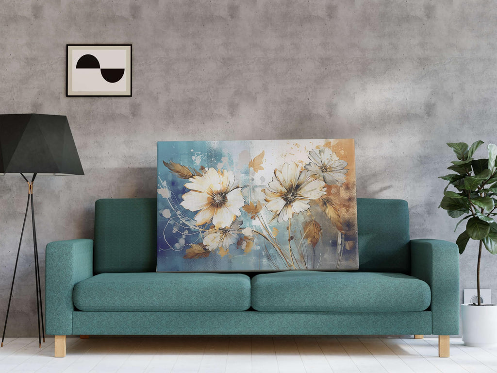 BLACKLUXE LIFESTYLE LTD Flower Paintings For Wall Decoration With Frame Canvas Painting For Living Room Bedroom Home Office & Hotels - BLACKLUXECRAFTS