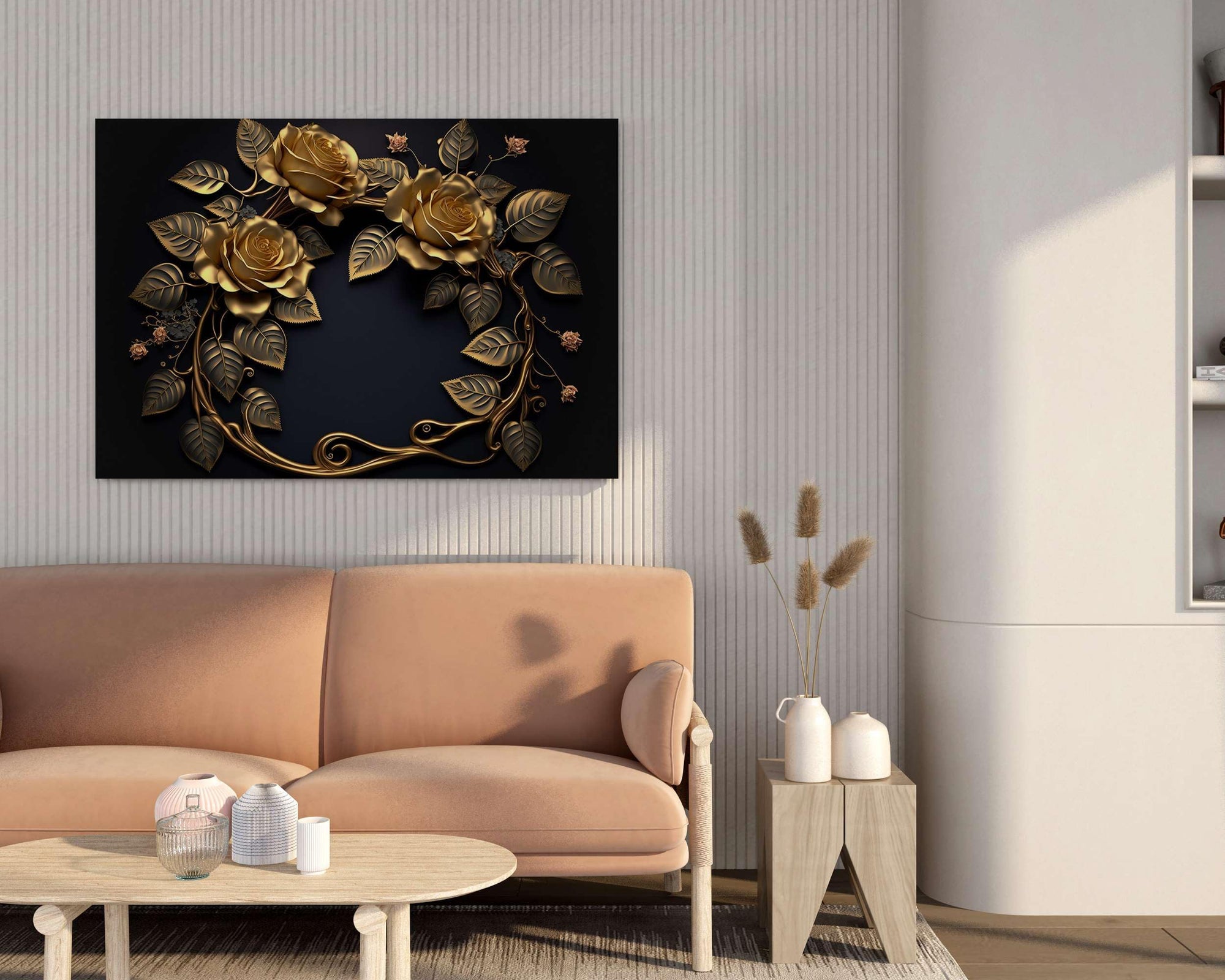 BLACKLUXE LIFESTYLE LTD Flower Paintings For Wall Decoration With Frame Canvas Painting For Living Room Bedroom Home Office & Hotels - BLACKLUXECRAFTS